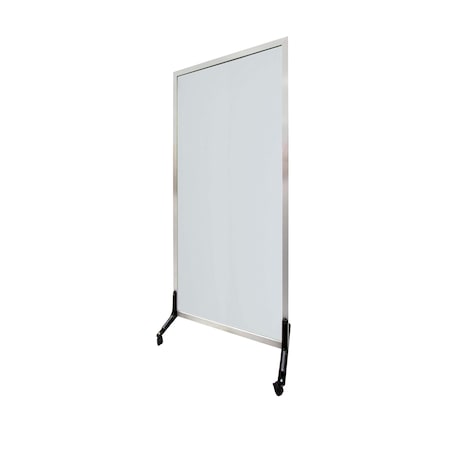 Aarco Freestanding Full Glass Markerboard 72"x36" FGM7236