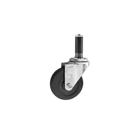 Service Caster 4'' Hard Rubber Wheel Swivel 7/8'' Expanding Stem Caster SCC-EX20S414-HRS-78