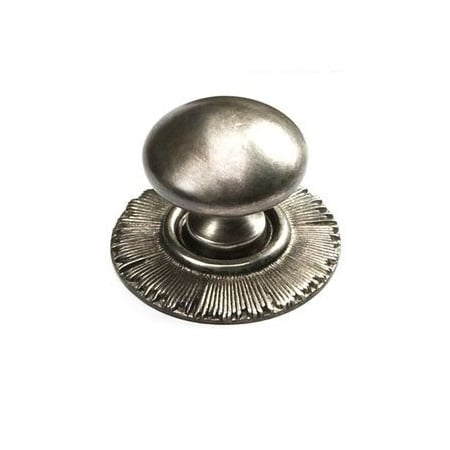 Schaub 1-1/4in Sunburst Cabinet Knob Silver Antique Finish 970-SA