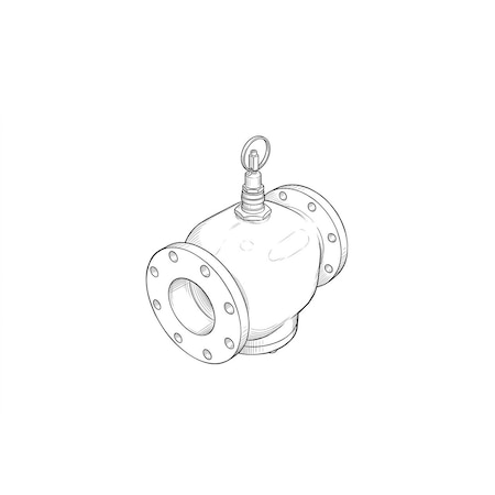 Honeywell 5"FlgVlvStemDownOpen1.5" Trvl V5011B1047