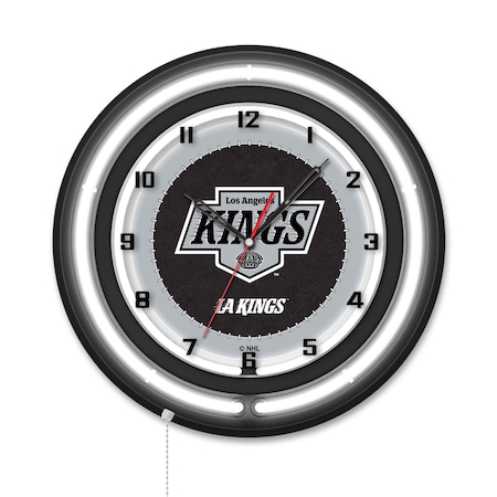Holland Bar Stool Los Angeles Kings 19 Double Neon Wall Clock Clk19BK