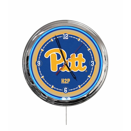 Holland Bar Stool University of Pittsburgh 16 LED Wall Clock ClkL16