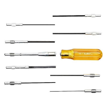 Xcelite Precision Screwdriver Set, Hex, 11 pcs. 99PS40N