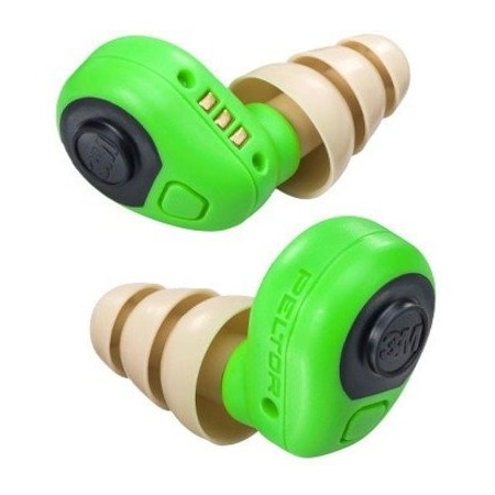3M Peltor EEP Rubber Vinyl Electronic Ear Plugs, Multiple Shape, 23 dB, 27 dB, 30 dB, Green EEP-100
