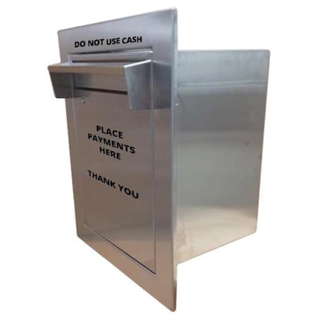 American Security Cabinets Small Document Drop Box 500 In Wall, Large Slot PMT-500-SS-IW-DL-LS-S2-KB