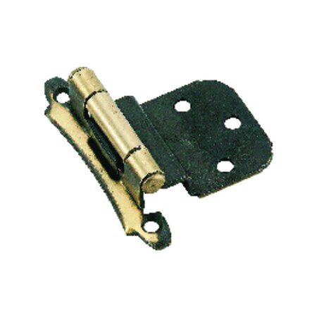 Amerock 2-1/8 in. W X 2-3/4 in. L Antique Brass Steel Self-Closing Hinge 2 pk BPR7928AE