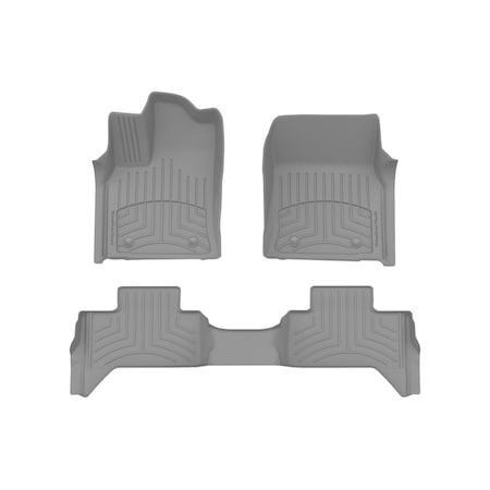 Weathertech Grey, Front and Rear FloorLiner HP 461708-1-3IM