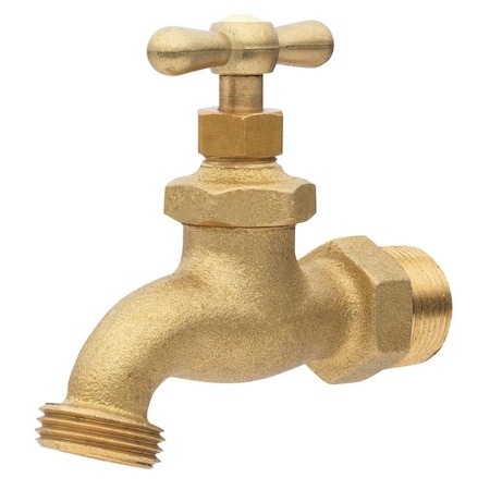 Homewerks 3/4 in. MIP pc X 3/4 in. MHT Brass Hose Bibb VHBCONF4
