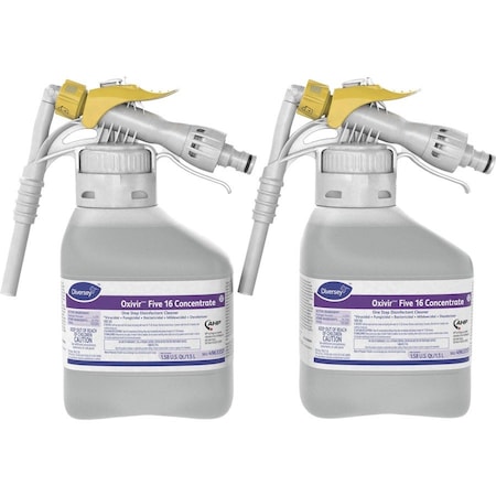 Diversey Cleaner and Disinfectant Concentrate, Hose End Connection Bottle, characteristic, 2 PK 4963357
