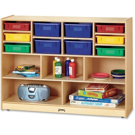 Jonti-Craft Super-Sized Combo Mobile Storage Unit, with Colored Bins 0726JC