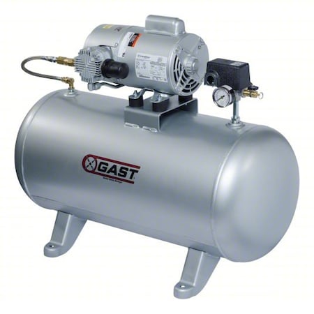 Gast 115V 5Lca-46T-M550Gx Piston Pump Tank 5LCA-46T-M550GX