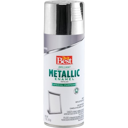 Do It Best 11 Oz. Metallic Satin Enamel Spray Paint Silver 203295D