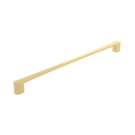 Richelieu Kent Collection 12 5/8-inch (320 mm) Satin Brass Modern Rectangular Cabinet Pull BP7470320160