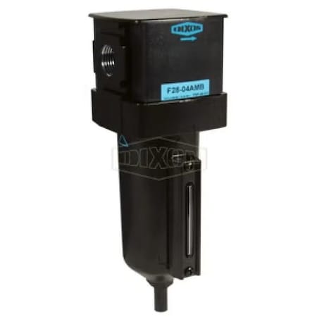 Dixon Wilkerson by Standard Airline Particulate Filter with Sight Glass, 3/4 in NPT/BSPP-G Port, 5 micron,  F28-06MMB