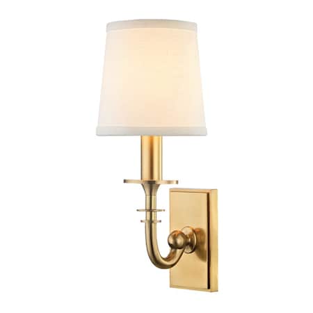 Hudson Valley Lighting Carroll 1 Light Wall Sconce 5 In. Aged Brass 8400-AGB