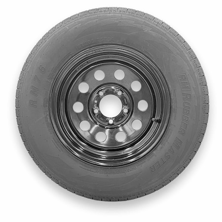 Rubbermaster - Steel Master ST205/75R14 8 Ply 5 On 4.5 Bolt, Black Wheel Assemblies 599358BLK