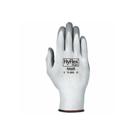 Hyflex Foam Nitrile Coated Gloves, Size 9, Grey/White, 11-800, 12PK 012-11-800-9