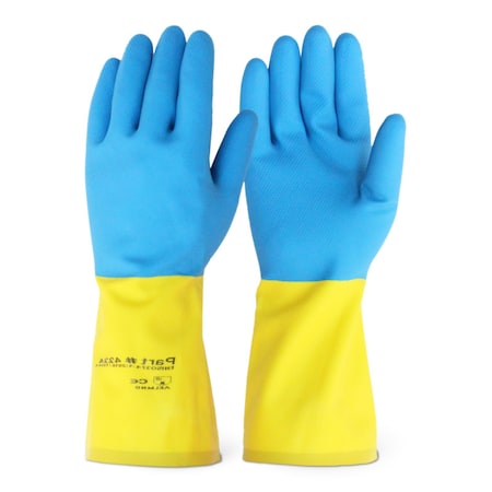 Firm Touch 24 Mil, Neoprene Over Natural Rubber, Bacteriostatic, Fungistatic, M, 12PK 4224 M