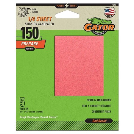 Ali 4.5 in.150G Sand Sheet, 5PK 4073