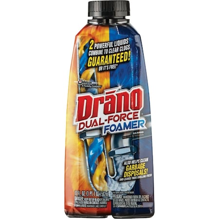 Drano 17 Oz. Dual Force Foaming Drain Cleaner 12738