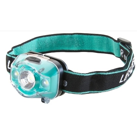 Dorcy Headlamp, AAA Battery, LED Lamp, 275 Lumens, 100 m Beam Distance, Blue/Green/Red 41-3913