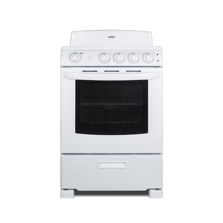Summit 24in Wide Electric Coil Range RE2411W