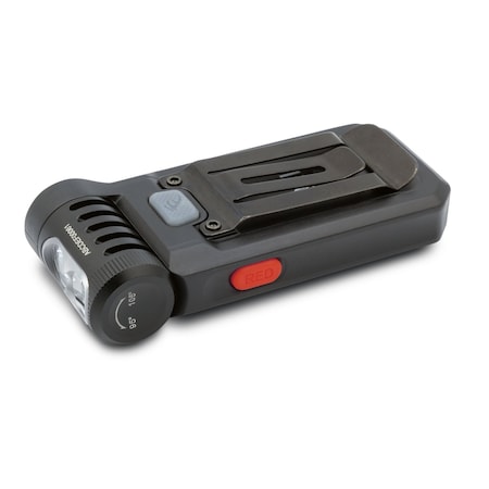 Fenix Lighting Fenix SW05R-RED: Clip-On Flashlight, White/Red LED, Lithium Ion, 150lm, Black SW05R-RED (Black)