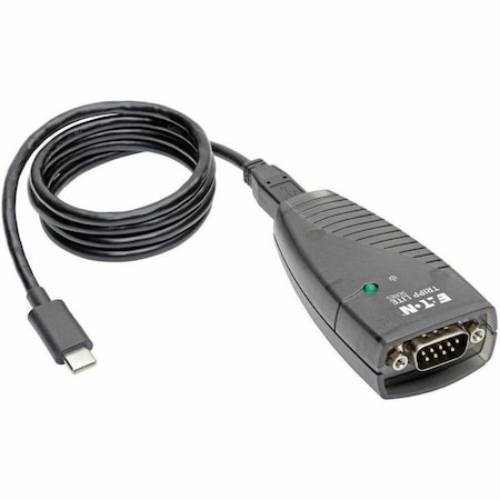 Tripp Lite Keyspan High Speed USB C to Serial Adapter DB9 3ft USB Cable TAA USA-19HS-C