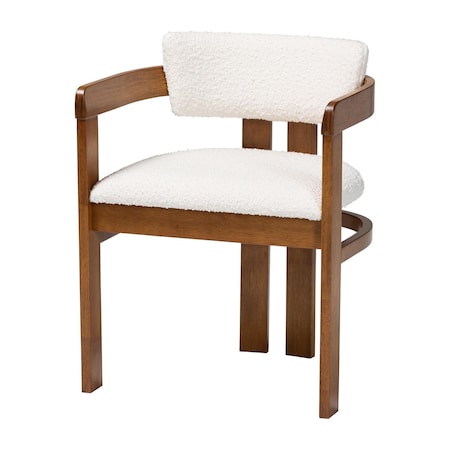 Baxton Studio Carice Modern Cream Boucle Dining Chair 256-13793-ZORO