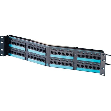 Ortronics 48-PORT PANEL 110-MOD 8W8P, T568A/B CAT6 IP5 CLARITY6 PHA66U48