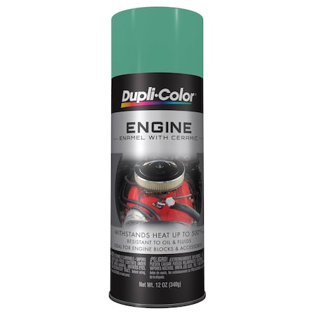 Vht Engine Paint Heat Resistant to 500 Degrees Fahrenheit; Detroit Diesel Alpine Green; 12 Ounce DE1618