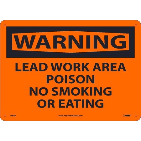 Nmc Lead Work Area Poison No Smoking Or Eati W6AB