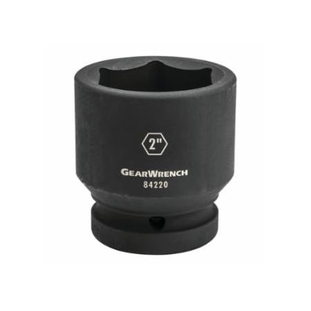 Gearwrench Impact Socket, 1 in Drive Size, 4 in Opening Size, 6-point, Standard Length 329-84243