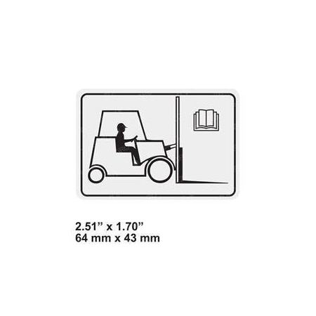 Jlg REPLACEMENT DECAL, FORK LIFT BOOT 102896