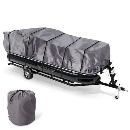 Pyle Pyle Protective Storage Boat Cover - Waterproof, Weather Resistant, Universal Fit, 17-20ft PCVHP660