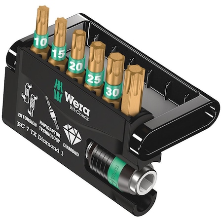 Wera Bit-Check 7 TX Diamond 1, 7 pieces 5057415001