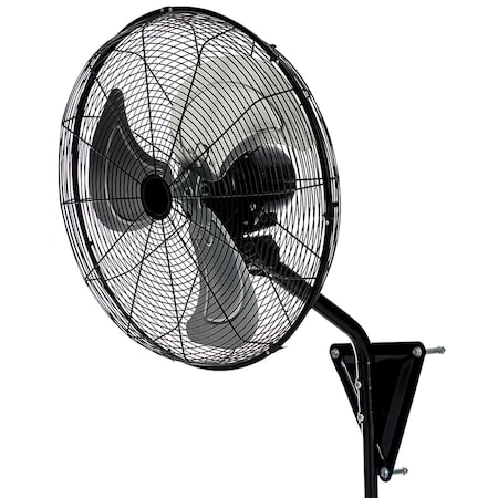 Edendirect 20 in 3-Speed Wall Mount Fan in Black, with 90 Deg Auto Oscillation, 30 Deg Vertical Tilt ZRDFC-K20-Black