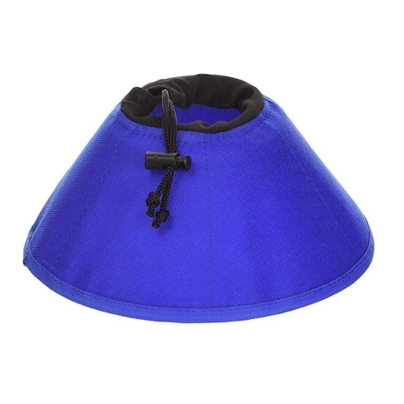 Kvp EZ Soft Pet Cloth Recovery Collar, 7-15", Neck, 6.5", Depth, Blue 046345