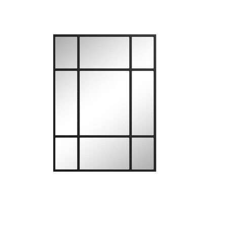 Homeroots 39" Black Metal Framed Standing Mirror 565098