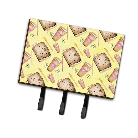 Carolines Treasures Watercolor Coffee and Journal Leash or Key Holder, 6 x 2 x 9 in. BB7537TH68