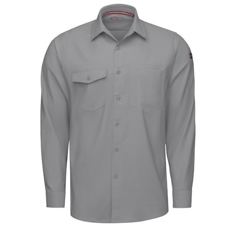 Red Kap Men's Work Shirt, Gray, M TSM4GV