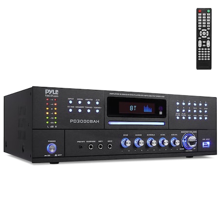 Pyle 3000W 4-Channel Wireless Bluetooth Amplifier PD3000BAH