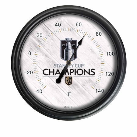 Holland Bar Stool Co Vegas Golden Knights - 2023 Stanley Cup Indoor/Outdoor LED Thermometer ODThrm14BK