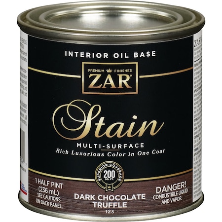Zar Oil-Based Wood Stain Dark Chocolate Truffle 1/2 Pt. 831438