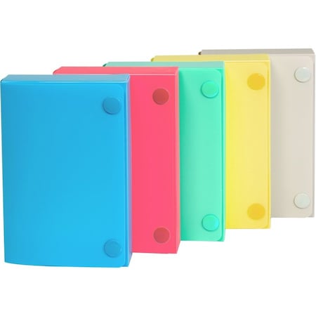 C-Line Products Index Card Case, 3 x 5", Assorted, PK24 58335