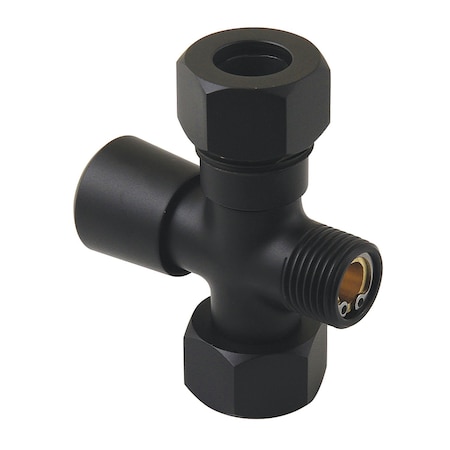 Kingston Brass Shower Riser Diverter, Matte Black ABT1060-0