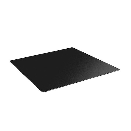 Es Robbins Chair Mat, 53" L, 45" W, Rectangle, Black 132042
