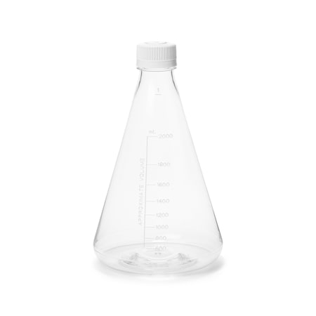 United Scientific Unistore Sterile Erlenmeyer Flask Vented, PC, 2000 mL, 4PK UNERFLSPC2000