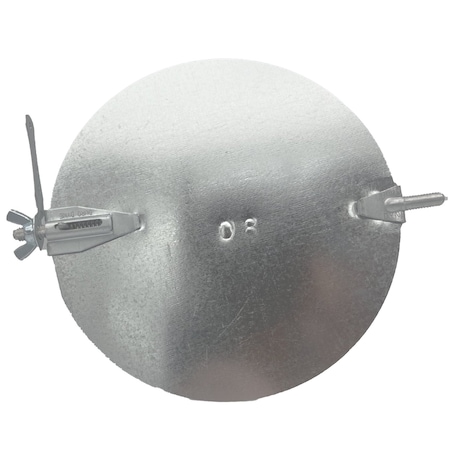 Mitchell Metal 8" Round HVAC Duct Damper, 30 Gauge Galvanized Steel Airflow Control Plate MM-9158