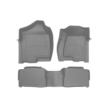 Weathertech Grey, Front and Rear FloorLiner HP 46003-1-2IM